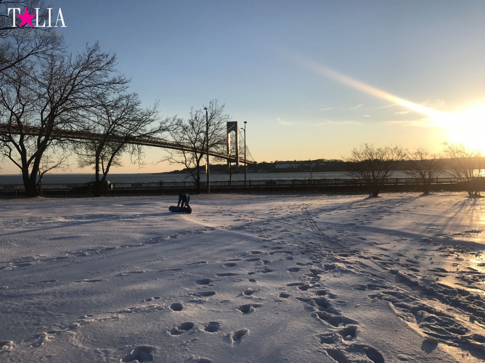 Snow in New York is a great rarity and great joy